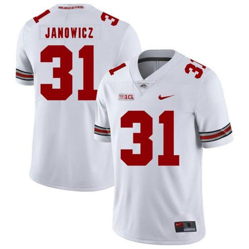 Youth Nike Ohio State Buckeyes #31 Vic Janowicz Football Jersey White