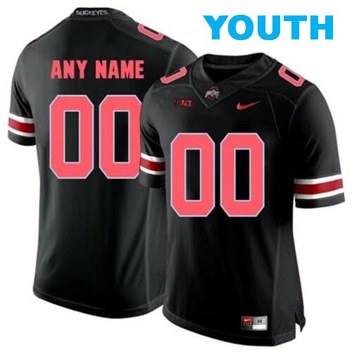 Youth Nike Custom Ohio State Buckeyes Jersey Name and Number NCAA Football Black