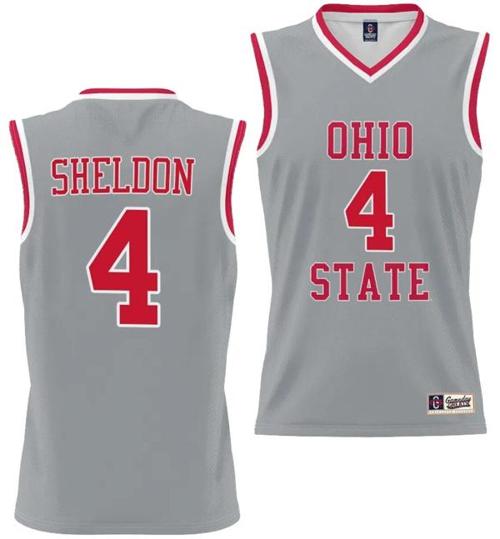 Youth GameDay Greats Jacy Sheldon Jersey #4 Ohio State Buckeyes College Basketball Lightweight Gray