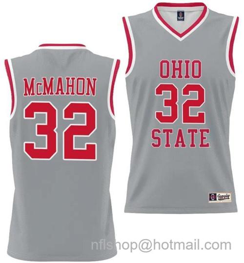 Youth GameDay Greats Cotie McMahon Jersey #32 Ohio State Buckeyes College Basketball Lightweight Gray