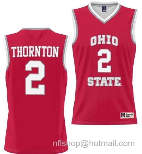 Youth GameDay Greats Bruce Thornton Jersey #2 Ohio State Buckeyes College Basketball Lightweight Scarlet