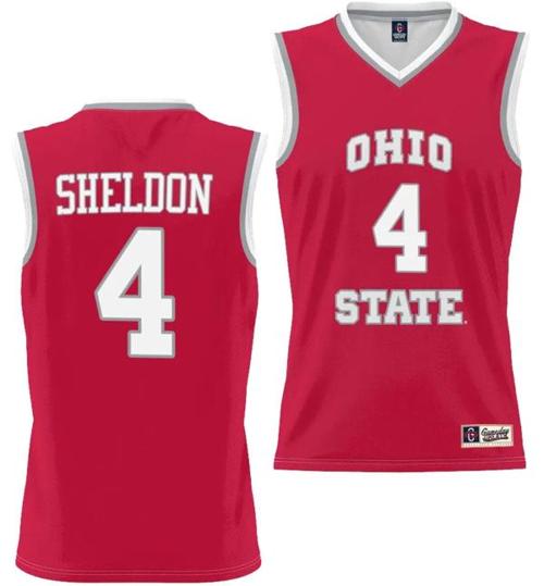 Youth GameDay Greats Jacy Sheldon Jersey #4 Ohio State Buckeyes College Basketball Lightweight Scarlet