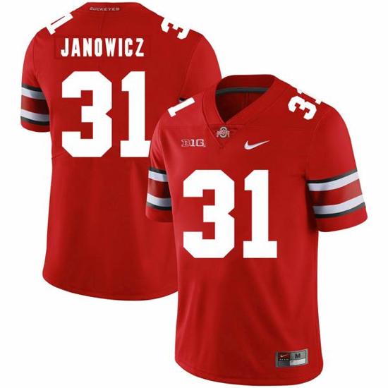 Women's Nike Ohio State Buckeyes #31 Vic Janowicz Football Jersey Red