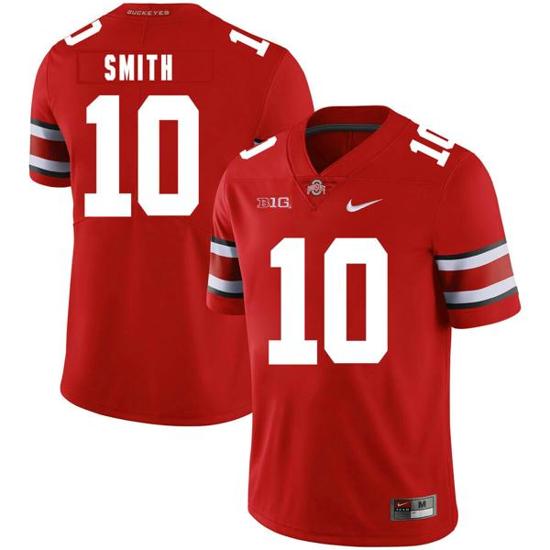 Women's Nike Ohio State Buckeyes #10 Troy Smith Football Jersey Red