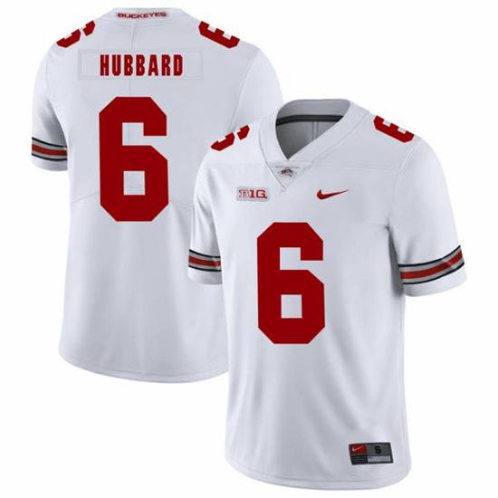 Women's Nike Ohio State Buckeyes #6 Sam Hubbard Football Jersey White