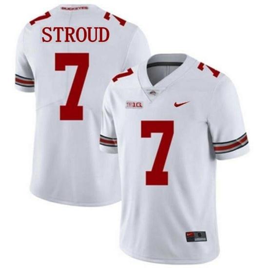 Women's Nike Stroud Ohio Jersey #7 NCAA College Football White