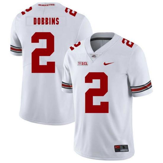 Women's Nike Ohio State Buckeyes #2 J.K Dobbins Football Jersey White