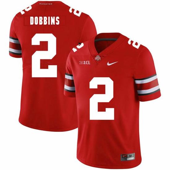 Women's Nike Ohio State Buckeyes #2 J.K Dobbins Football Jersey Red