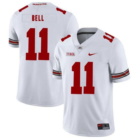 Women's Nike Ohio State Buckeyes #11 Vonn Bell Football Jersey White