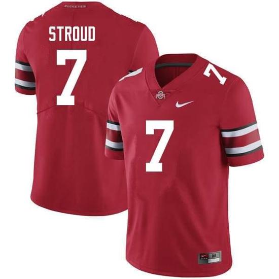 Women's Nike Ohio Stroud Jersey #7 Scarlet NCAA College Football