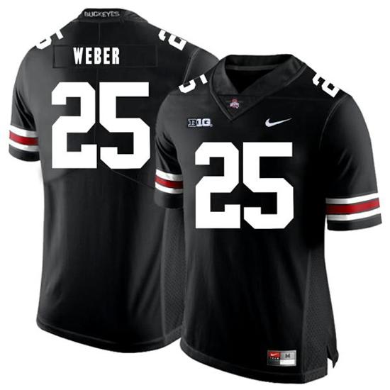 Women's Nike Ohio State Buckeyes #25 Mike Weber Football Jersey Black