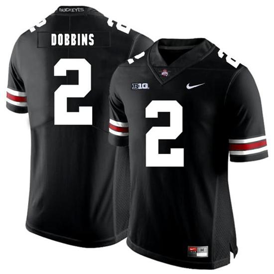 Women's Nike Ohio State Buckeyes #2 J.K Dobbins Football Jersey Black