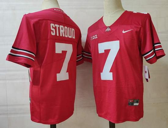 Women's Nike Stroud Jersey Ohio State #7 NCAA Football Red