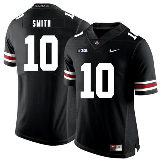 Women's Nike Ohio State Buckeyes #10 Troy Smith Football Jersey Black