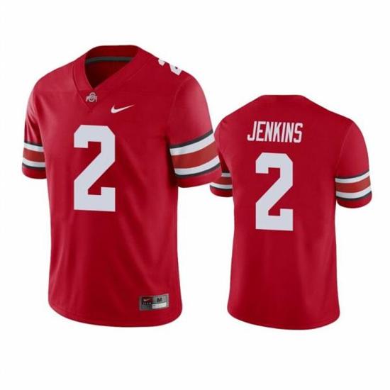 Women's Nike Ohio State Buckeyes #2 Malcolm Jenkins NCAA Football Jersey Red