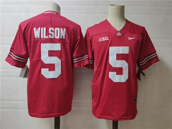 Women's Nike Ohio State Buckeyes #5 Wilson College Football Jersey Red