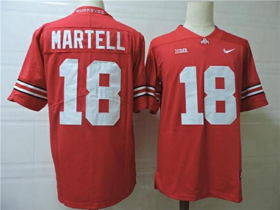 Women's Nike Ohio State Buckeyes #18 Martell College Football Jersey Red