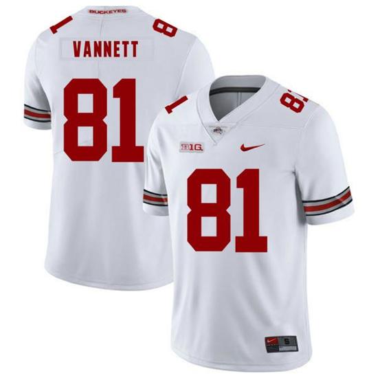 Women's Nike Ohio State Buckeyes #81 Nick Vannett Football Jersey White