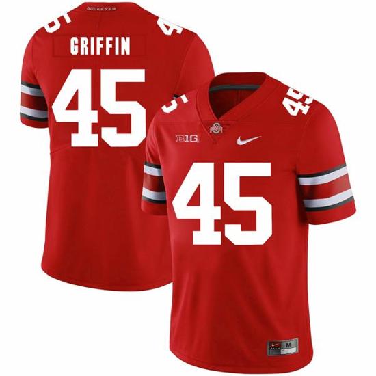 Women's Nike Ohio State Buckeyes #45 Archie Griffin Football Jersey Red