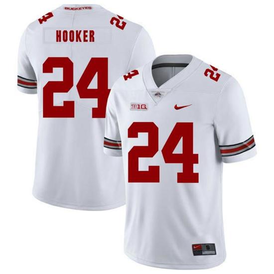 Women's Nike Ohio State Buckeyes #24 Malik Hooker Football Jersey White