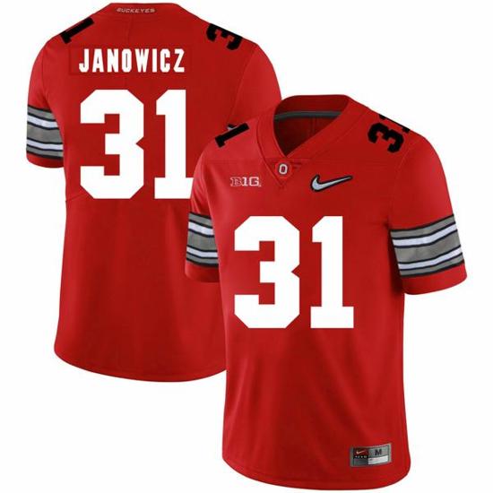 Women's Nike Ohio State Buckeyes #31 Vic Janowicz Football Jersey Diamond Red