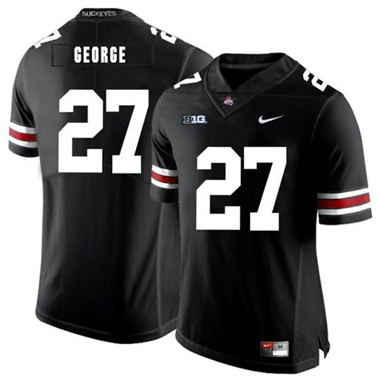 Women's Nike Ohio State Buckeyes #27 Eddie George Football Jersey Black