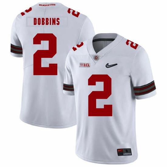 Women's Nike Ohio State Buckeyes #2 J.K Dobbins Football Jersey Diamond White