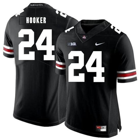 Women's Nike Ohio State Buckeyes #24 Malik Hooker Football Jersey Black