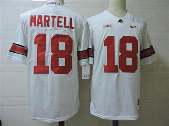 Women's Nike Ohio State Buckeyes #18 Martell College Football Jersey White