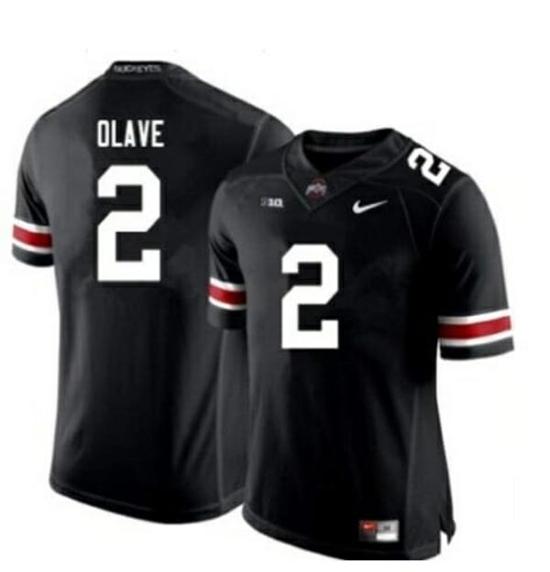 Women's Nike Ohio State Buckeyes #2 Chris Olave NCAA Football Black Jersey