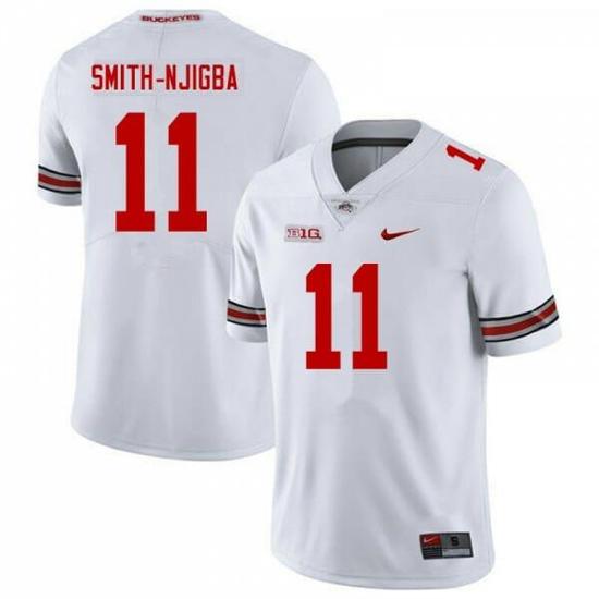 Women's Nike Jaxon Smith Njigba Jersey Ohio #11 College Football White