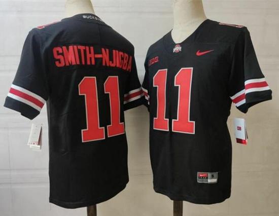 Women's Nike Ohio State Buckeyes #11 Smith-Njicba NCAA Football Jersey Black