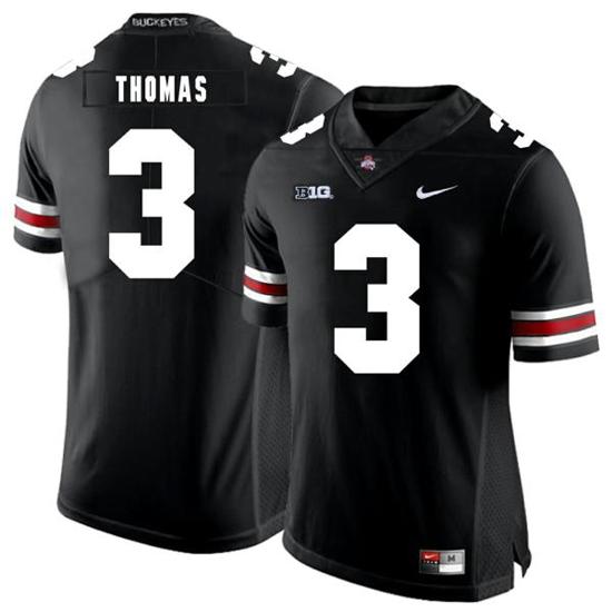 Women's Nike Ohio State Buckeyes #3 Michael Thomas Football Jersey Black