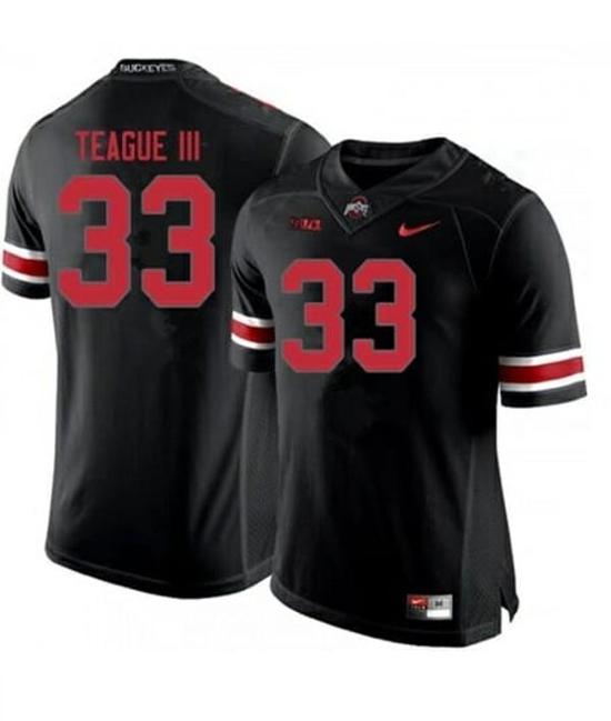 Women's Nike Ohio State Buckeyes #33 Master Teague NCAA Football Jersey Black