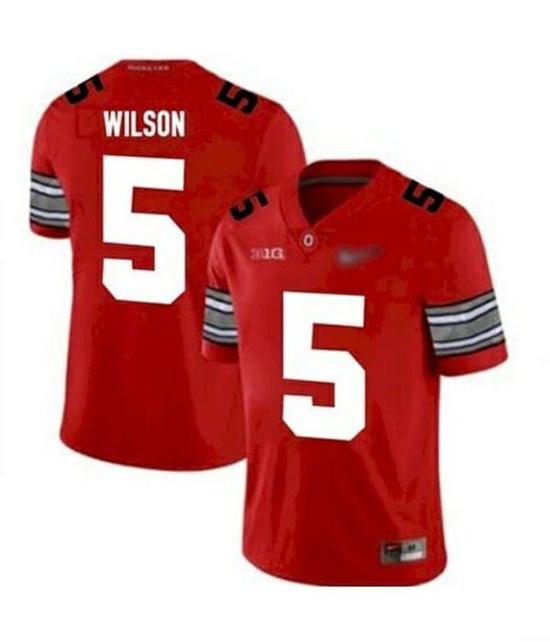 Women's Nike Ohio State Buckeyes #5 Garrett Wilson NCAA Football Jersey Red