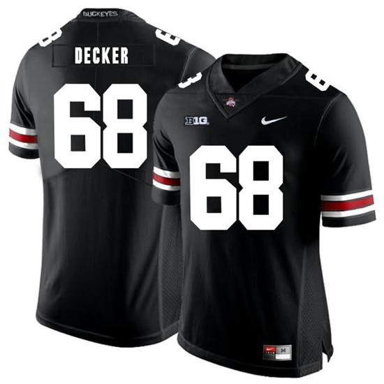 Women's Nike Ohio State Buckeyes #68 Taylor Decker Football Jersey Black