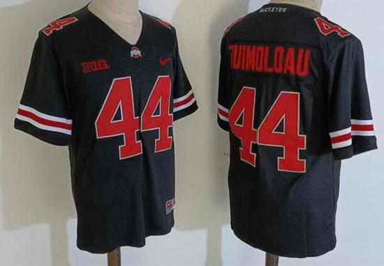 Women's Nike Ohio State Buckeyes #44 JT Tuimoloau NCAA Football Jersey Black