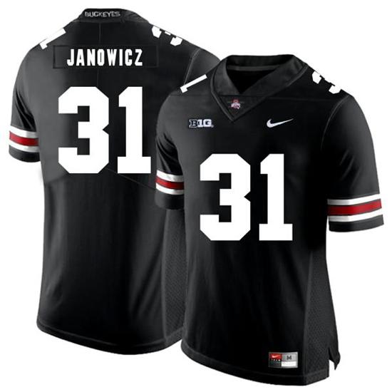 Women's Nike Ohio State Buckeyes #31 Vic Janowicz Football Jersey Black