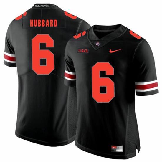 Women's Nike Ohio State Buckeyes #6 Sam Hubbard Football Jersey Black Shadow