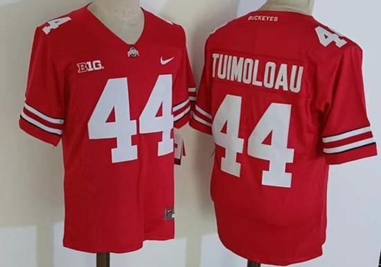 Women's Nike Ohio State Buckeyes #44 JT Tuimoloau NCAA Football Jersey Red