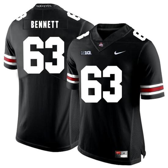 Women's Nike Ohio State Buckeyes #63 Michael Bennett IV Football Jersey Black