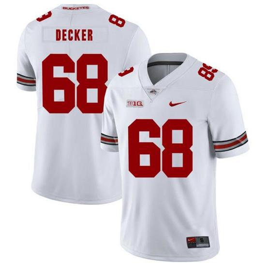 Women's Nike Ohio State Buckeyes #68 Taylor Decker Football Jersey White