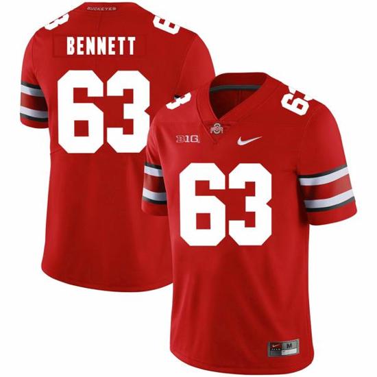 Women's Nike Ohio State Buckeyes #63 Michael Bennett IV Football Jersey Red