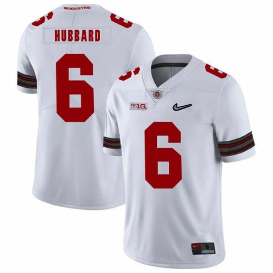 Women's Nike Ohio State Buckeyes #6 Sam Hubbard Football Jersey Diamond White