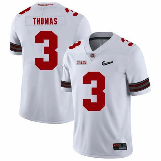 Women's Nike Ohio State Buckeyes #3 Michael Thomas Football Jersey Diamond White