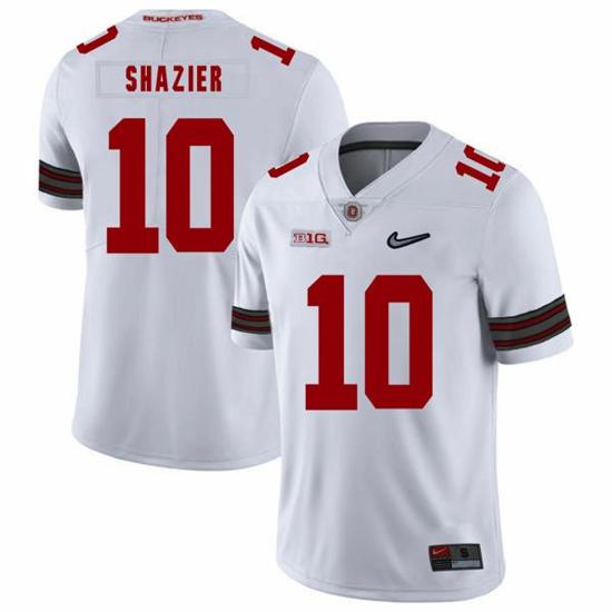 Women's Nike Ohio State Buckeyes #10 Ryan Shazier Football Jersey Diamond White