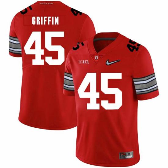 Women's Nike Ohio State Buckeyes #45 Archie Griffin Football Jersey Diamond Red