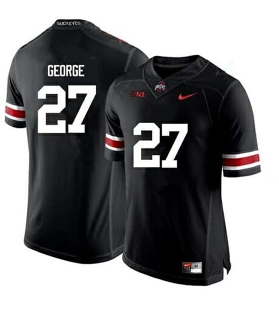 Women's Nike Ohio State Buckeyes #27 Eddie George NCAA College Football Jersey Black