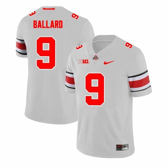 Women's Nike Ohio State Buckeyes Jayden Ballard Jersey #9 College Football Game Gray