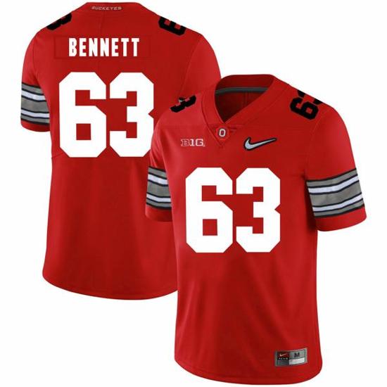 Women's Nike Ohio State Buckeyes #63 Michael Bennett IV Football Jersey Diamond Red